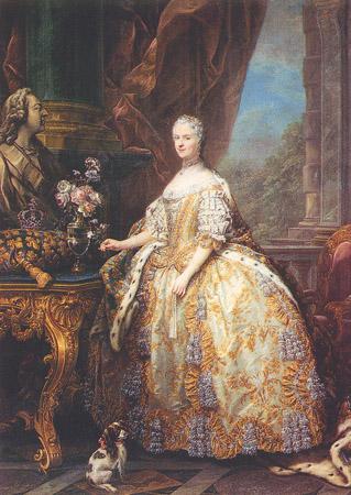 Charles-Amedee-Philippe van Loo Portrait de Marie Leszczynska oil painting image